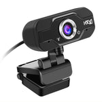 كاميرا ويب HXSJ S50 بدقة 100 ميجابكسل 720P HD بمعدل 30 إطارًا في الثانية لأجهزة الكمبيوتر المكتبية / المحمولة / التلفزيون الذكي، مع ميكروفون يمتص الصوت بطول 10 أمتار، طول الكابل: 1.4 متر، S50
