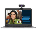 كاميرا ويب HXSJ S50 بدقة 100 ميجابكسل 720P HD بمعدل 30 إطارًا في الثانية لأجهزة الكمبيوتر المكتبية / المحمولة / التلفزيون الذكي، مع ميكروفون يمتص الصوت بطول 10 أمتار، طول الكابل: 1.4 متر، S50