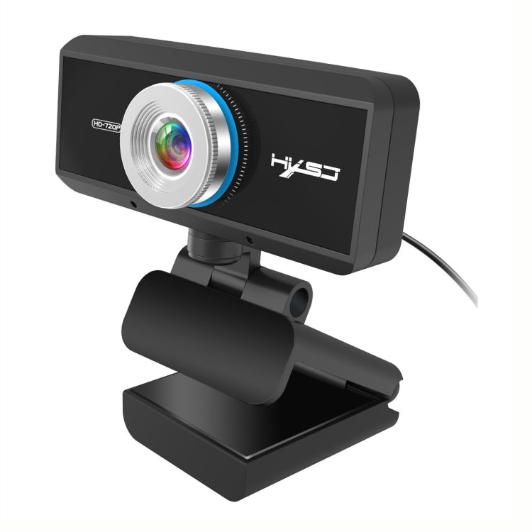 كاميرا ويب HXSJ S90 بدقة 1 ميجابكسل 720P HD بمعدل 30 إطارًا في الثانية لأجهزة الكمبيوتر المكتبية / المحمولة / تلفزيون أندرويد، مع ميكروفون يمتص الصوت بطول 8 أمتار، طول الكابل: 1.5 متر، S90