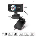 كاميرا ويب HXSJ S90 بدقة 1 ميجابكسل 720P HD بمعدل 30 إطارًا في الثانية لأجهزة الكمبيوتر المكتبية / المحمولة / تلفزيون أندرويد، مع ميكروفون يمتص الصوت بطول 8 أمتار، طول الكابل: 1.5 متر، S90