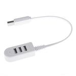 محول HUB USB A بطول 30 سم TPE إلى 3 منافذ USB أنثى