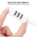 محول HUB USB A بطول 30 سم TPE إلى 3 منافذ USB أنثى