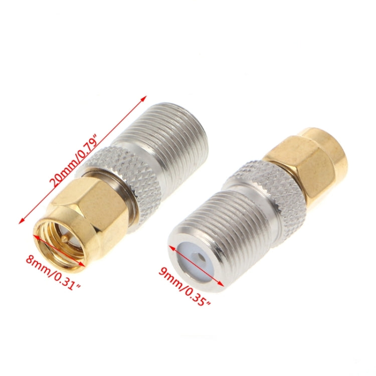 موصل RF محوري ذكر SMA إلى أنثى F، ذكر SMA إلى أنثى F