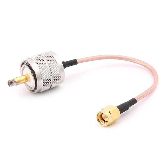 كابل RF محوري 15 سم UHF ذكر إلى SMA ذكر، UHF ذكر إلى SMA ذكر (كابل)