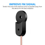 هوائي ثنائي القطب FM بطول 2 متر مع موصل أنثى، مستقبل راديو صوتي ستيريو، هوائي FM ثنائي القطب