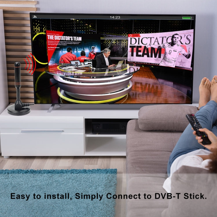 هوائي تلفزيون عالي الكسب 22dBi لتلفزيون DVB-T / موالف تلفزيون USB مع مضخم، معزز HDTV محمول 22dBi DVB-T / USB