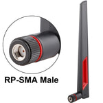 هوائي RP-SMA ذكر 12dBi واي فاي 2.4G / 5G للراوتر الشبكي، 12dBi RP-SMA