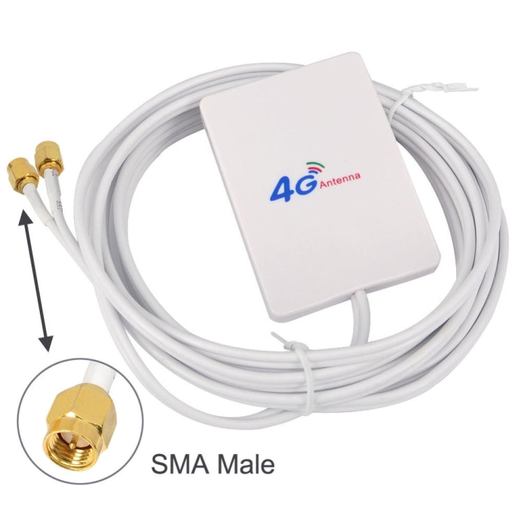 هوائي 4G بقوة 28dBi مع موصل SMA ذكر لجهاز راوتر 4G LTE FDD/TDD، SMA ذكر