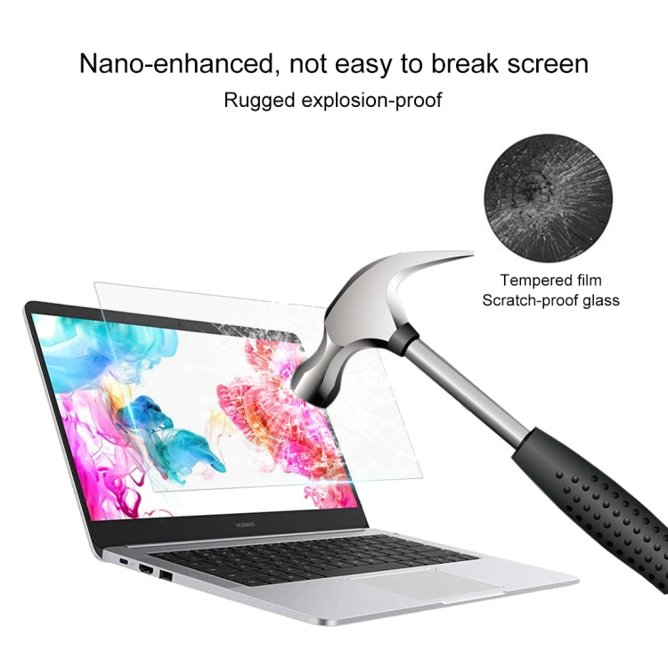 فيلم حماية شاشة لابتوب زجاجي مقسى بصلابة 9H لجهاز Huawei MateBook مقاس 14 بوصة، لجهاز MateBook مقاس 14 بوصة