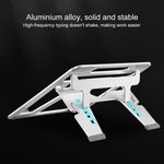 COOLCOLD U2S Portable Foldable Hollow Double Triangle Height Adjustable Aluminum Alloy Bracket for Laptop, COOLCOLD U2S