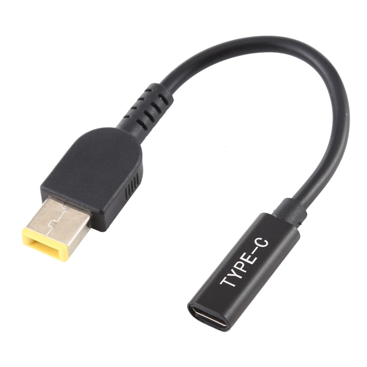 كابل شاحن محول طاقة USB-C / Type-C إلى منفذ USB مربع كبير لأجهزة Lenovo Thinkpad / ThinkBook / Xiaoxin، لأجهزة Lenovo