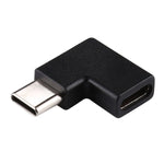 محول USB-C / Type-C أنثى إلى ذكر بزاوية 90 درجة، زاوية قائمة أنثى إلى ذكر