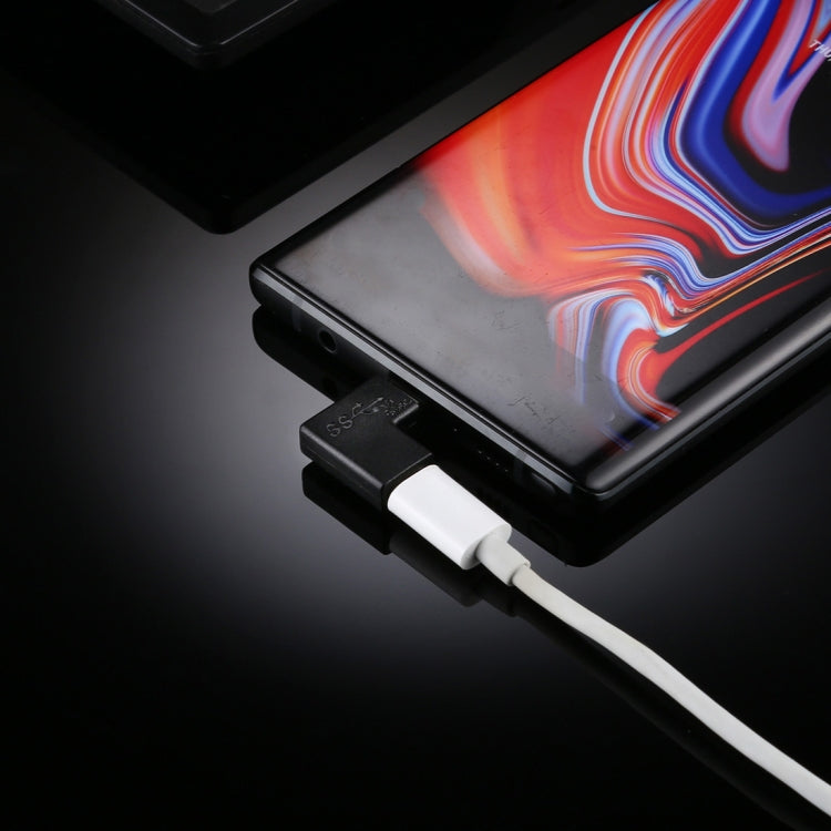 محول USB-C / Type-C أنثى إلى ذكر بزاوية 90 درجة، زاوية قائمة أنثى إلى ذكر