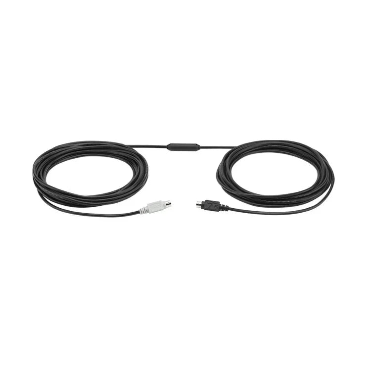 كابل تمديد Logitech CC3500 Connect مكبر صوت وميكروفون HUB كاميرا بمنفذ DIN، طول الكابل: 10m