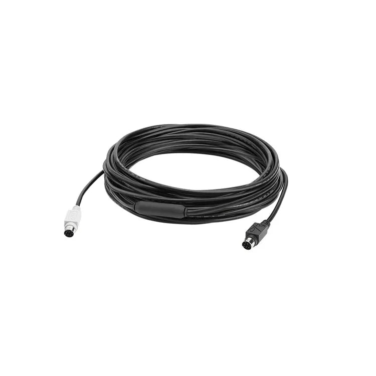 كابل تمديد Logitech CC3500 Connect مكبر صوت وميكروفون HUB كاميرا بمنفذ DIN، طول الكابل: 10m