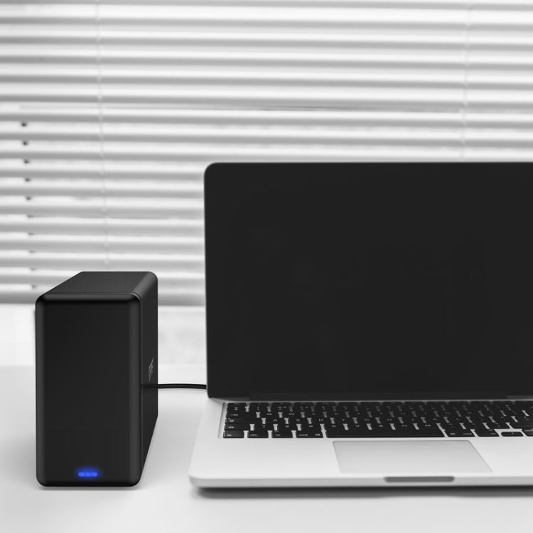 حافظة تخزين قرص صلب خارجي ORICO NS200-RU3 بمنفذين USB 3.0 نوع B إلى SATA مع دعم RAID لأقراص SATA 3.5 بوصة، يدعم بروتوكول UASP