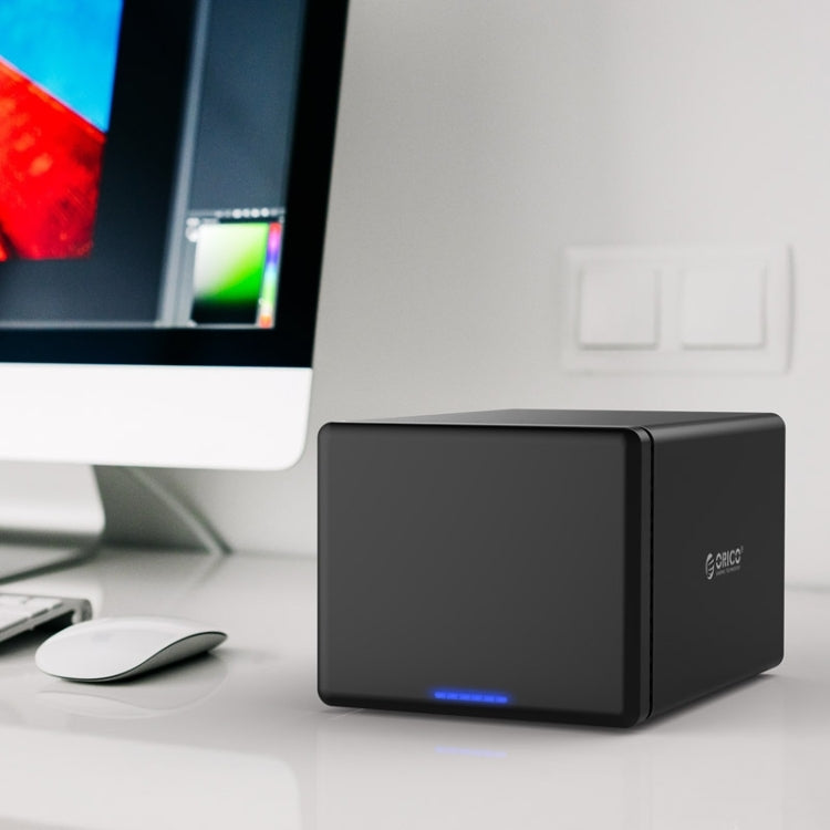 ORICO NS500-RC3 صندوق تخزين قرص صلب خارجي 5 فتحات USB-C / Type-C 3.1 إلى SATA مع دعم RAID لمحرك أقراص SATA 3.5 بوصة، يدعم بروتوكول UASP، USB 3.1 Type-C إلى SATA مع RAID