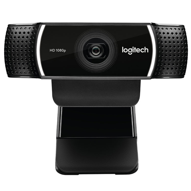 كاميرا ويب لوجيتك C922 بدقة HD 1080P مع تركيز تلقائي وميكروفونين متعدد الاتجاهات