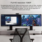 كاميرا ويب لوجيتك C922 بدقة HD 1080P مع تركيز تلقائي وميكروفونين متعدد الاتجاهات