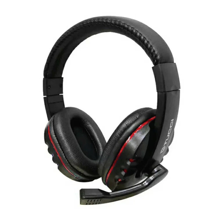 سماعة رأس ألعاب TUCCI X6 ستيريو مع باس فائق وميكروفون للكمبيوتر، X6