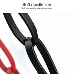 كابل شحن قابل للسحب 3 في 1 USB إلى USB-C / Type-C + 8Pin + Micro USB بطول 1.2 متر، 3.5A كحد أقصى