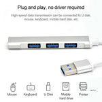 A-809 محول HUB من الألمنيوم بأربعة منافذ USB 3.0 إلى USB 3.0، A-809