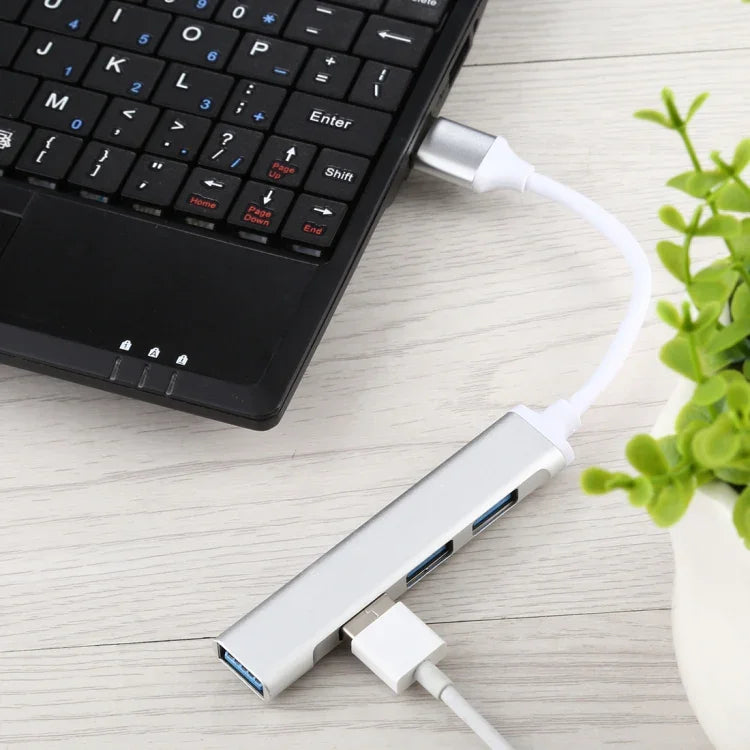A-809 محول HUB من الألمنيوم بأربعة منافذ USB 3.0 إلى USB 3.0، A-809