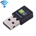 محول واي فاي USB 2.0 ثنائي النطاق 2.4GHz و5GHz بسرعة AC600Mbps، بطاقة شبكة خارجية، AC600Mbps