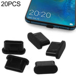 20 قطعة سدادات سيليكون مضادة للغبار لمنافذ USB-C / Type-C