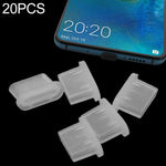 20 قطعة سدادات سيليكون مضادة للغبار لمنافذ USB-C / Type-C