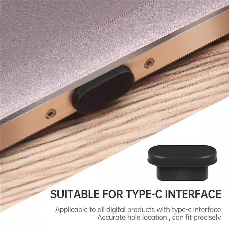 20 قطعة سدادات سيليكون مضادة للغبار لمنافذ USB-C / Type-C