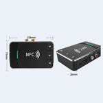 مستقبل ومرسل بلوتوث 5.0 مكتبي مع NFC ومحول صوت سماعة سيارة N100