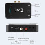 مستقبل ومرسل بلوتوث 5.0 مكتبي مع NFC ومحول صوت سماعة سيارة N100