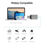 محول بيانات / شاحن من سبيكة الألمنيوم USB-C / Type-C 3.1 ذكر إلى USB 3.0 أنثى