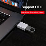 محول بيانات / شاحن من سبيكة الألمنيوم USB-C / Type-C 3.1 ذكر إلى USB 3.0 أنثى