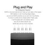 Tenda SG105 Mini 5 Ports 1000Mpbs Fast Gigabit Ethernet Network Switch  LAN HUB, Tenda SG105 5 Ports Black