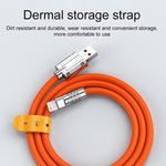 Mech Series كابل بيانات شحن سريع سيليكون USB إلى 8 Pin معدني 6A 120W، الطول: 1.8 متر، 1.8 متر 8 Pin