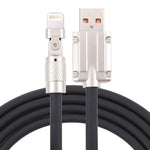 Mech Series كابل شحن سريع USB إلى 8 Pin معدني 180 درجة 6A 120W، الطول: 1.2 متر، 1.2 متر 8 Pin، 1.2 متر 180 درجة 8 Pin