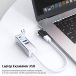 محول OTG متعدد الوظائف 3 في 1 USB 3.0 إلى 8 دبوس + Micro USB + USB-C / Type-C