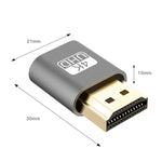 محول عرض افتراضي VGA إلى HDMI 1.4 DDC EDID، محاكي عرض بدون رأس، ألوان وردي، رمادي، ذهبي، أحمر، فضي
