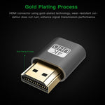 محول عرض افتراضي VGA إلى HDMI 1.4 DDC EDID، محاكي عرض بدون رأس، ألوان وردي، رمادي، ذهبي، أحمر، فضي