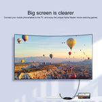 كابل محول فيديو عالي الدقة 2K HDMI ذكر 7563s USB-C / Type-C أنثى، طول الكابل: 1 متر
