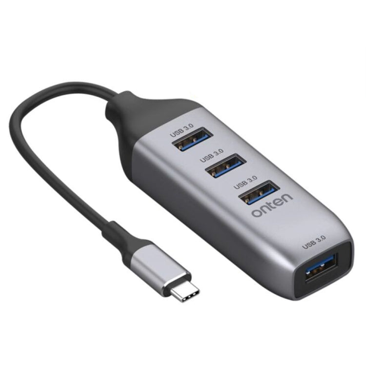 محطة تحويل متعددة الوظائف Onten 95118U 4 في 1 USB-C / Type-C إلى 4 منافذ USB 3.0، 95118U