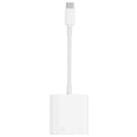 محول NK-1035 TC 2 في 1 USB-C / Type-C ذكر إلى إيثرنت + طاقة Type-C أنثى، NK-1035 TC