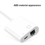 محول NK-1035 TC 2 في 1 USB-C / Type-C ذكر إلى إيثرنت + طاقة Type-C أنثى، NK-1035 TC