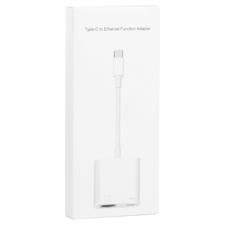 محول NK-1035 TC 2 في 1 USB-C / Type-C ذكر إلى إيثرنت + طاقة Type-C أنثى، NK-1035 TC