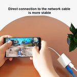 محول NK-1035 TC 2 في 1 USB-C / Type-C ذكر إلى إيثرنت + طاقة Type-C أنثى، NK-1035 TC