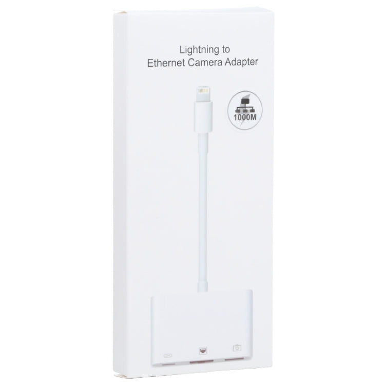 محول NK-107 3 في 1 من 8 دبابيس ذكر إلى USB + إيثرنت 1000M + طاقة 8 دبابيس أنثى
