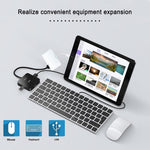 محول AV رقمي OTG 5 في 1 من 8 دبابيس ذكر إلى USB + HDMI + فتحة بطاقة TF / SD + طاقة 8 دبابيس أنثى، فتحة بطاقة TF / SD