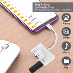 محول 3 في 1 USB-C / Type-C ذكر إلى USB + إيثرنت RJ45 100M + طاقة Type-C أنثى
